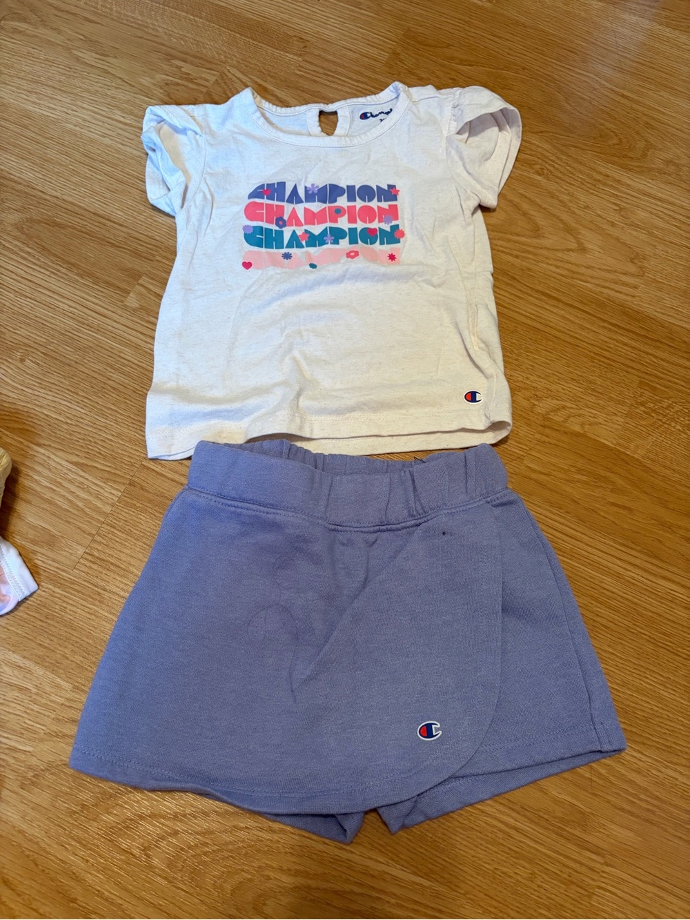 Champion Girls' Purple Lavender Skort with Logo